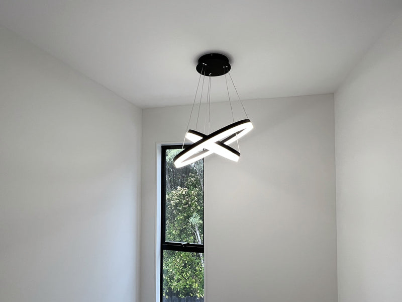 LED Pendant Light P336-B-2Rings - Galaxy Lighting NZ