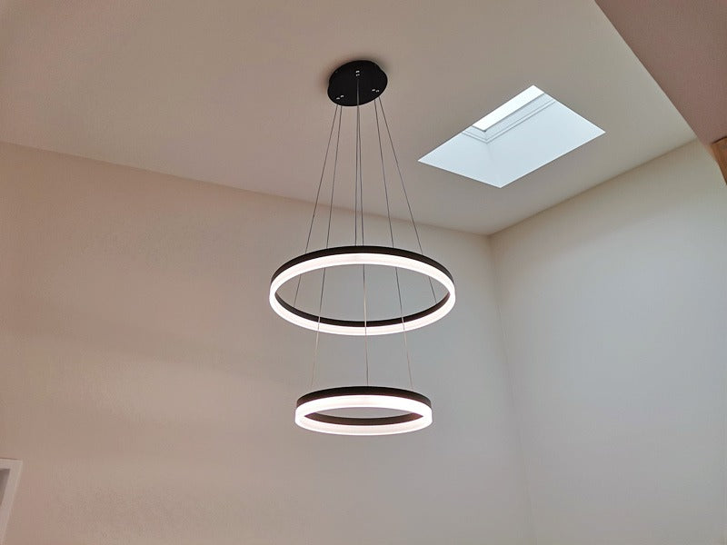 LED Pendant Light P339-Coffee*2Rings - Galaxy Lighting NZ