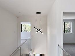 LED Pendant Light P336-B-2Rings - Galaxy Lighting NZ