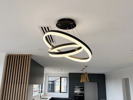 LED Pendant Light P336-B-2Rings - Galaxy Lighting NZ