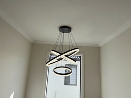 LED Pendant Light P336-Black*3Rings - Galaxy Lighting NZ