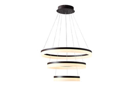 LED Pendant Light P336-Black*3Rings - Galaxy Lighting NZ