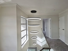 LED Drop Light P336-Black*5Rings - Galaxy Lighting NZ