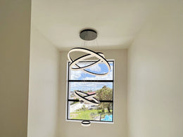 LED Drop Light P336-Black*5Rings - Galaxy Lighting NZ