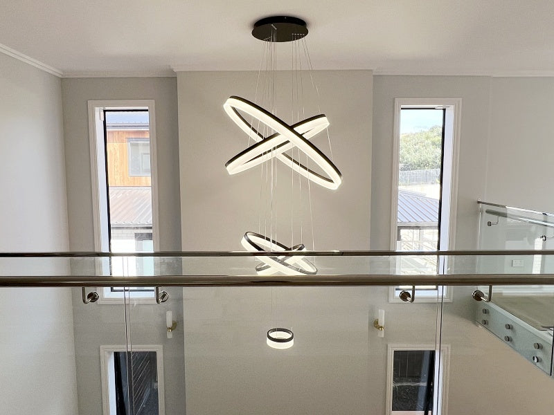 LED Drop Light P336-Black*5Rings - Galaxy Lighting NZ