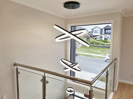 LED Drop Light P336-Black*5Rings - Galaxy Lighting NZ