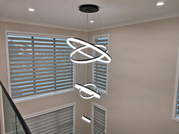 LED Drop Light P336-Black*5Rings - Galaxy Lighting NZ