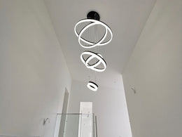 LED Drop Light P336-Black*5Rings - Galaxy Lighting NZ