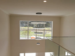 LED Drop Light P336-Black*5Rings - Galaxy Lighting NZ
