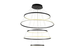 Stylish LED Pendant Light, Mutiple Shape P337-Black*5 - Galaxy Lighting NZ