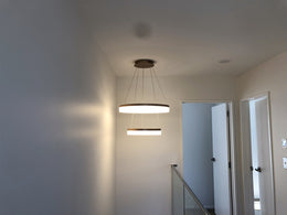LED Pendant Light P339-Coffee*2Rings - Galaxy Lighting NZ