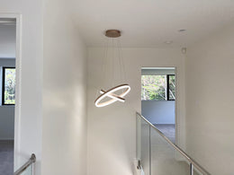 LED Pendant Light P339-Coffee*2Rings - Galaxy Lighting NZ