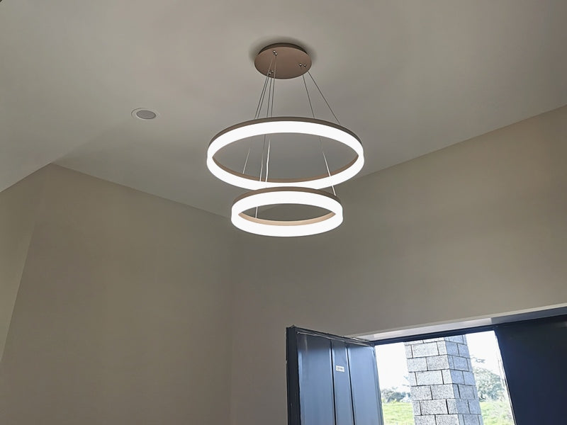 LED Pendant Light P339-Coffee*2Rings - Galaxy Lighting NZ