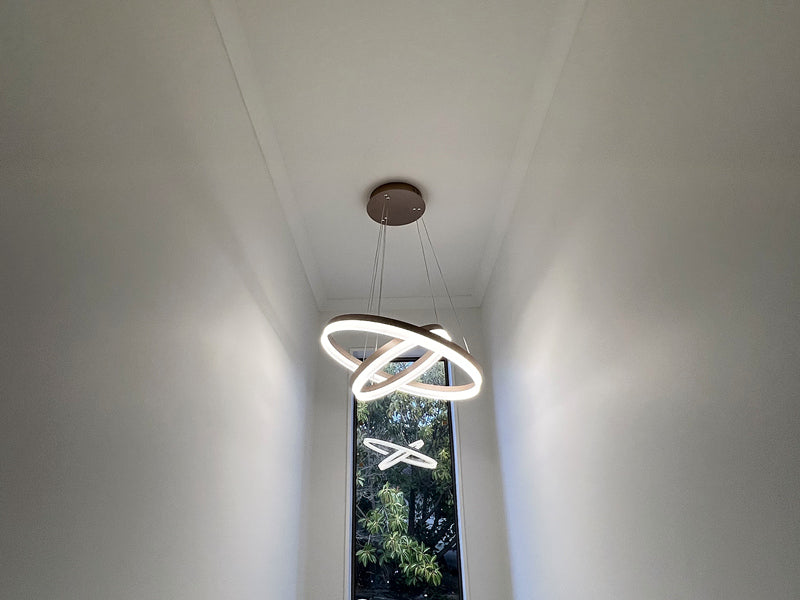LED Pendant Light P339-Coffee*2Rings - Galaxy Lighting NZ