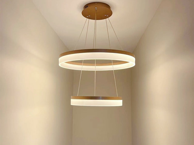 LED Pendant Light P339-Coffee*2Rings - Galaxy Lighting NZ
