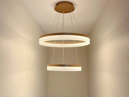 LED Pendant Light P339-Coffee*2Rings - Galaxy Lighting NZ