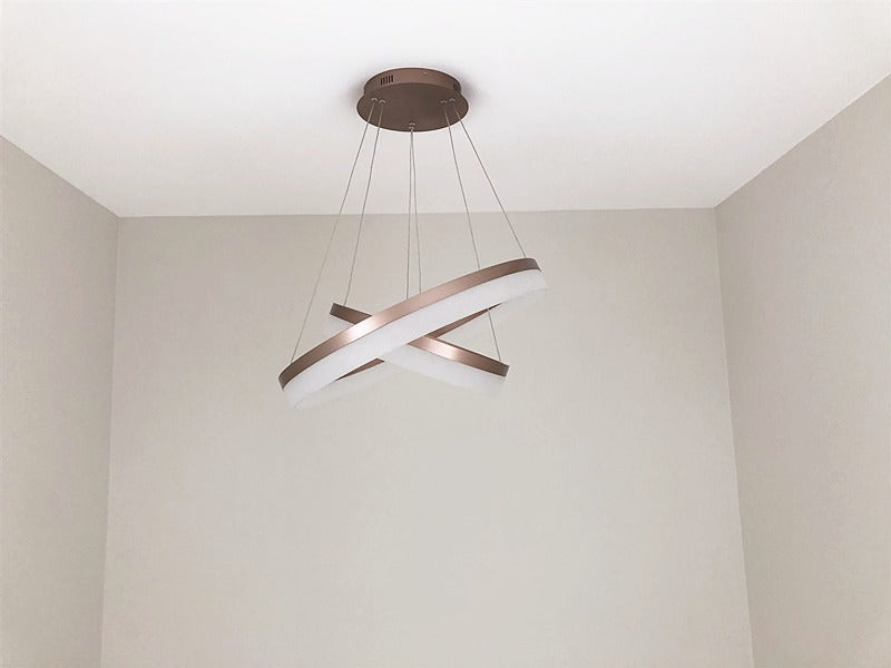 LED Pendant Light P339-Coffee*2Rings - Galaxy Lighting NZ