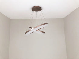 LED Pendant Light P339-Coffee*2Rings - Galaxy Lighting NZ