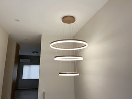 LED Pendant Light P339-Coffee*3Rings - Galaxy Lighting NZ