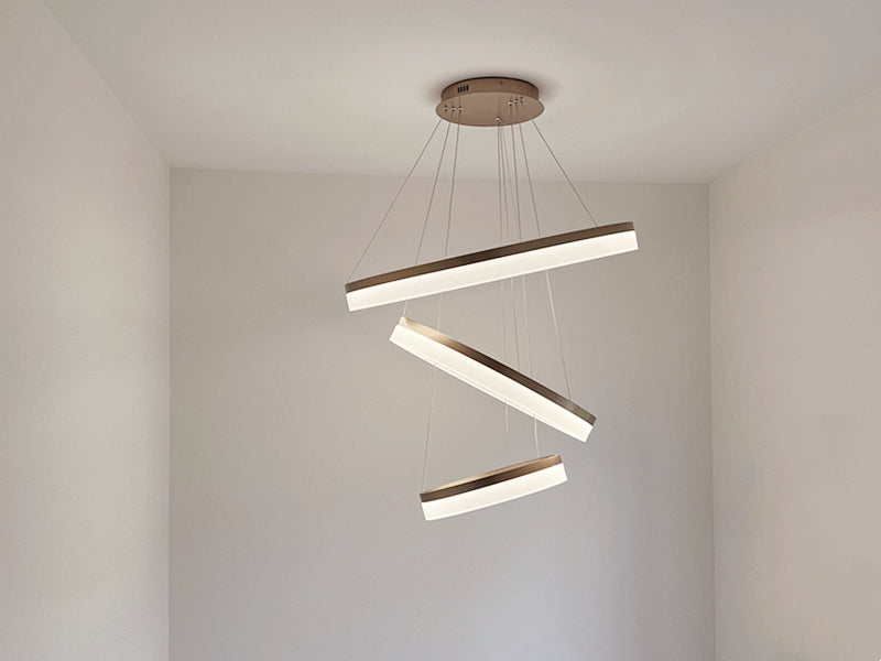LED Pendant Light P339-Coffee*3Rings - Galaxy Lighting NZ