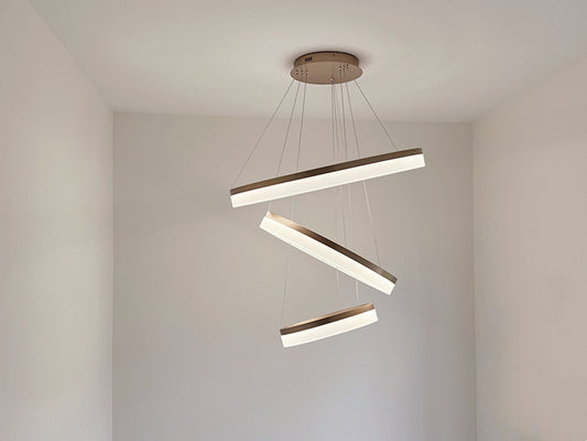 LED Pendant Light P339-Coffee*3Rings - Galaxy Lighting NZ