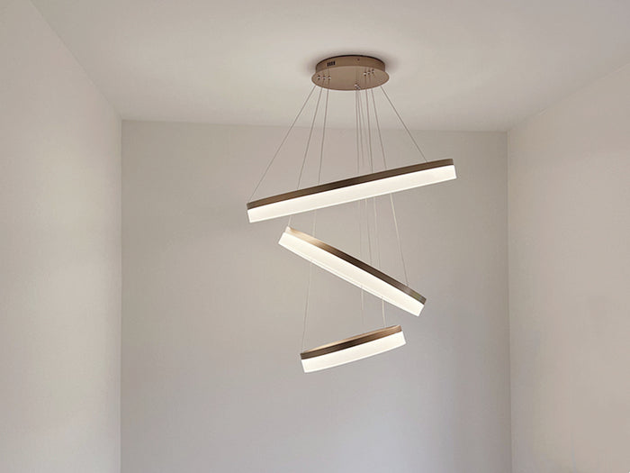 LED Pendant Light P339-Coffee*3Rings