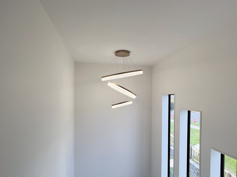 LED Pendant Light P339-Coffee*3Rings - Galaxy Lighting NZ