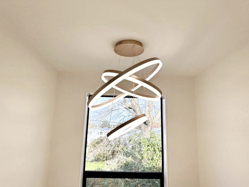 LED Pendant Light P339-Coffee*3Rings - Galaxy Lighting NZ