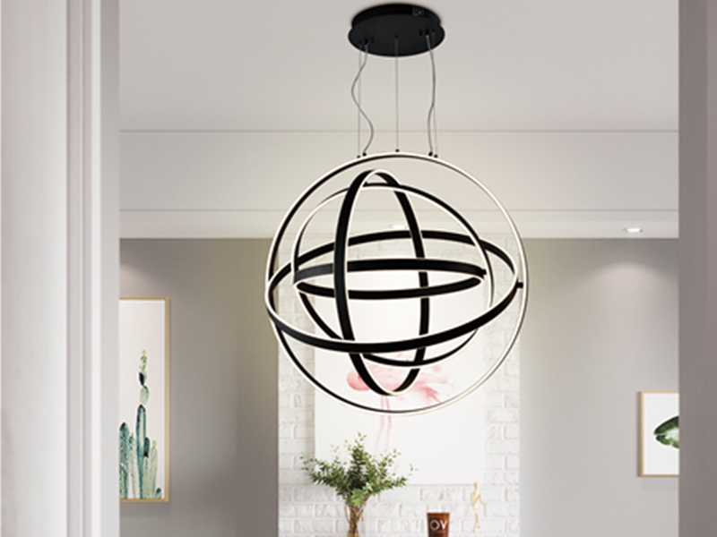Artisan Black 360° Rotating LED Pendant Light P343-60cm - Galaxy Lighting NZ