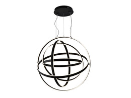 Artisan Black 360° Rotating LED Pendant Light P343-60cm - Galaxy Lighting NZ