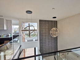 Artisan Black 360° Rotating LED Pendant Light P343-60cm - Galaxy Lighting NZ