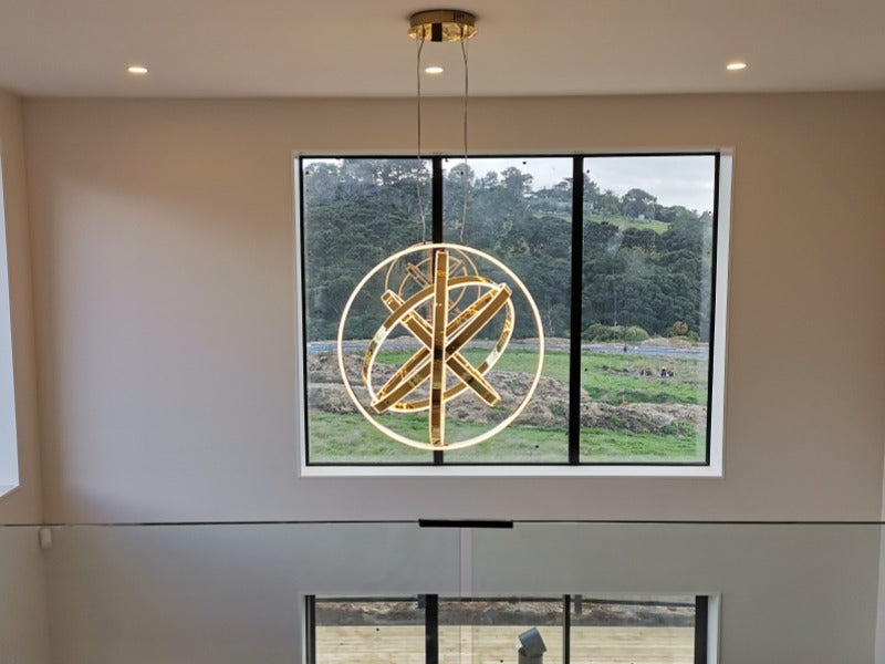 Artisan Gold 360° Rotating LED Pendant Light P343-85m - Galaxy Lighting NZ