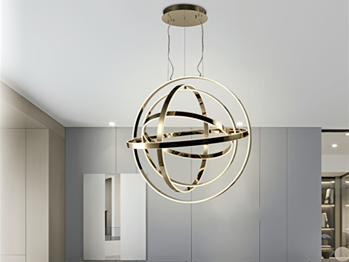 Artisan Gold 360° Rotating LED Pendant Light P343-85m