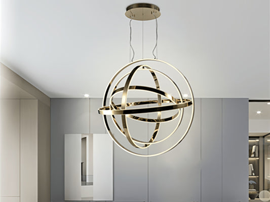 Artisan Gold 360° Rotating LED Pendant Light P343-85m