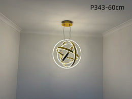 Artisan Gold 360° Rotating LED Pendant Light P343-65cm - Galaxy Lighting NZ
