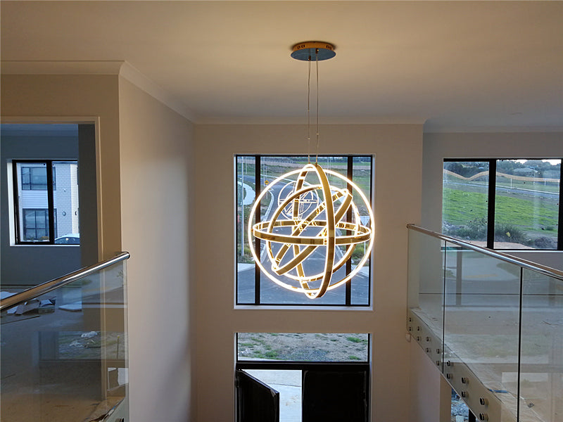 Artisan Gold 360° Rotating LED Pendant Light P343-85m - Galaxy Lighting NZ