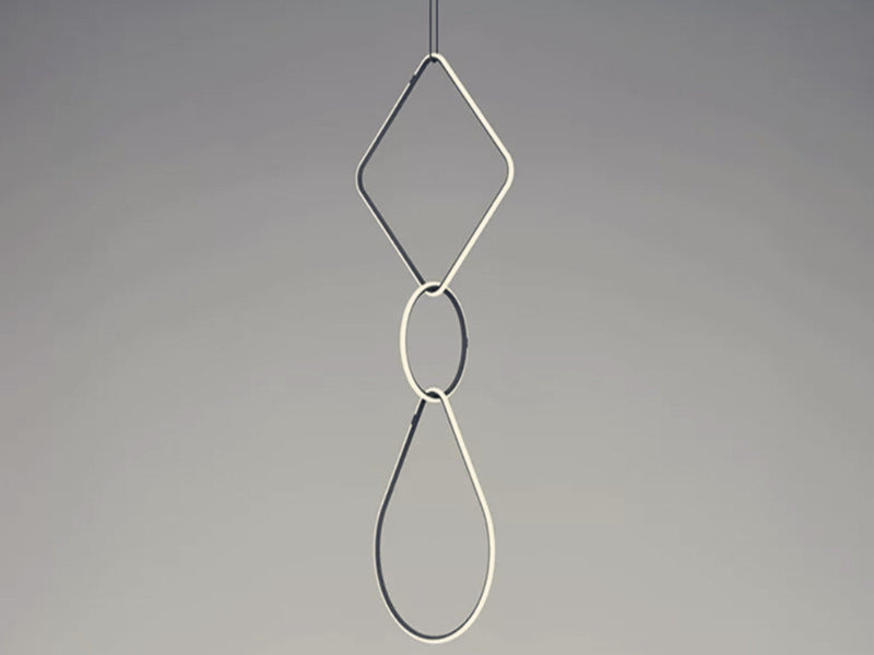 LED Pendant Light P345-50cm - Galaxy Lighting NZ