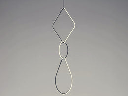 LED Pendant Light P345-50cm - Galaxy Lighting NZ