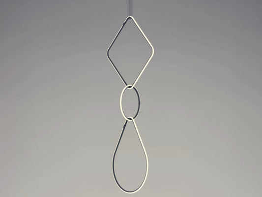 LED Pendant Light P345-50cm - Galaxy Lighting NZ