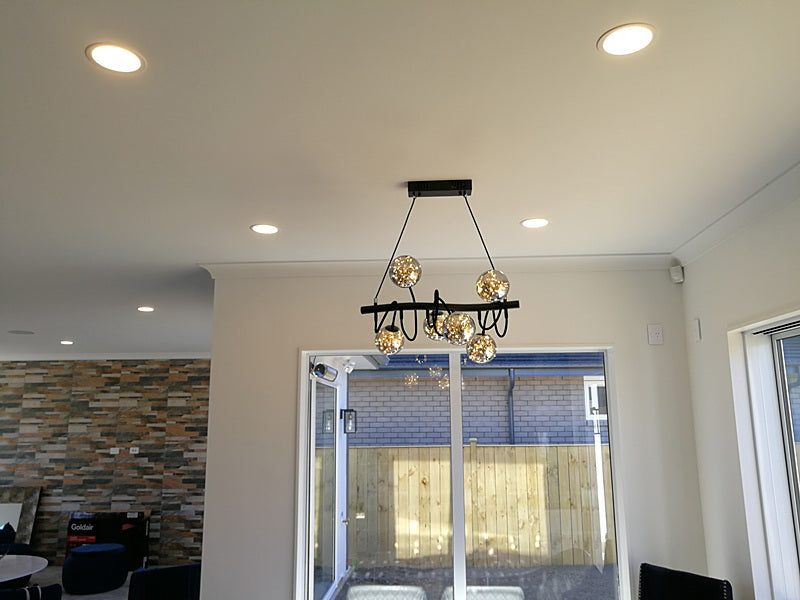 Smokey Grey LED Pendant Light P346-60cm - Galaxy Lighting NZ