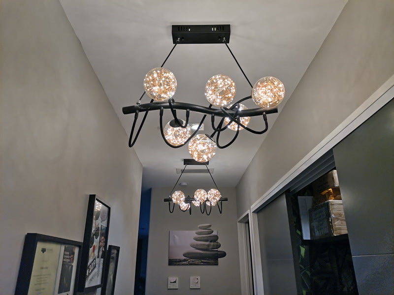Amber LED Pendant Light P347-60cm - Galaxy Lighting NZ