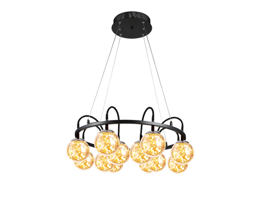 LED Pendant Light P348-80cm-Amber - Galaxy Lighting NZ