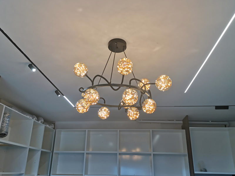 LED Pendant Light P348-80cm-Amber