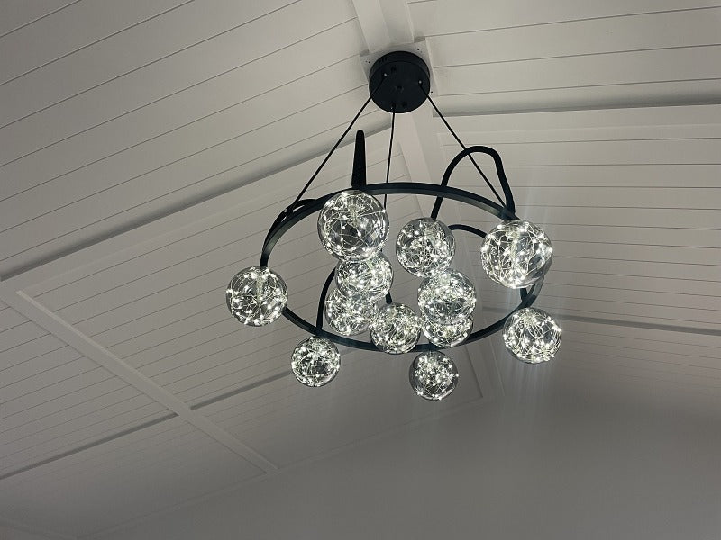 LED Pendant Light P348-80cm-SG - Galaxy Lighting NZ