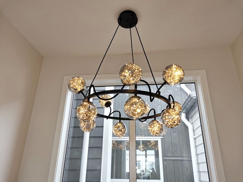 LED Pendant Light P348-80cm-SG - Galaxy Lighting NZ