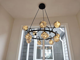 LED Pendant Light P348-80cm-SG - Galaxy Lighting NZ