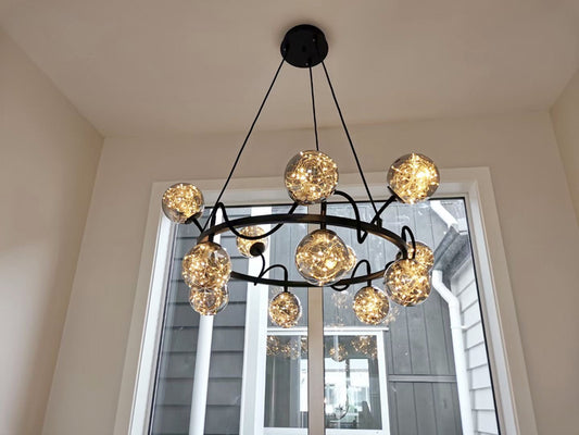 LED Pendant Light P348-80cm-SG - Galaxy Lighting NZ