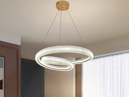 Unique Style Gold Colour Pendant Light P353-50cm - Galaxy Lighting NZ