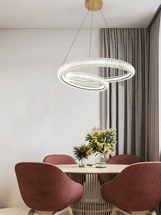 Unique Style Gold Colour Pendant Light P353-50cm - Galaxy Lighting NZ
