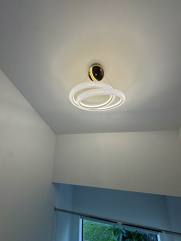 Unique Style Gold Colour Pendant Light P353-50cm - Galaxy Lighting NZ